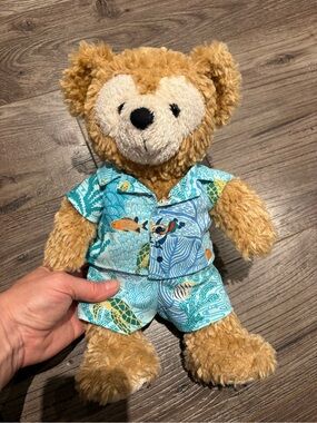 RARE Aulani Resort Tori Richard Duffy the Bear 14" Plush Disney Parks Hawaii
